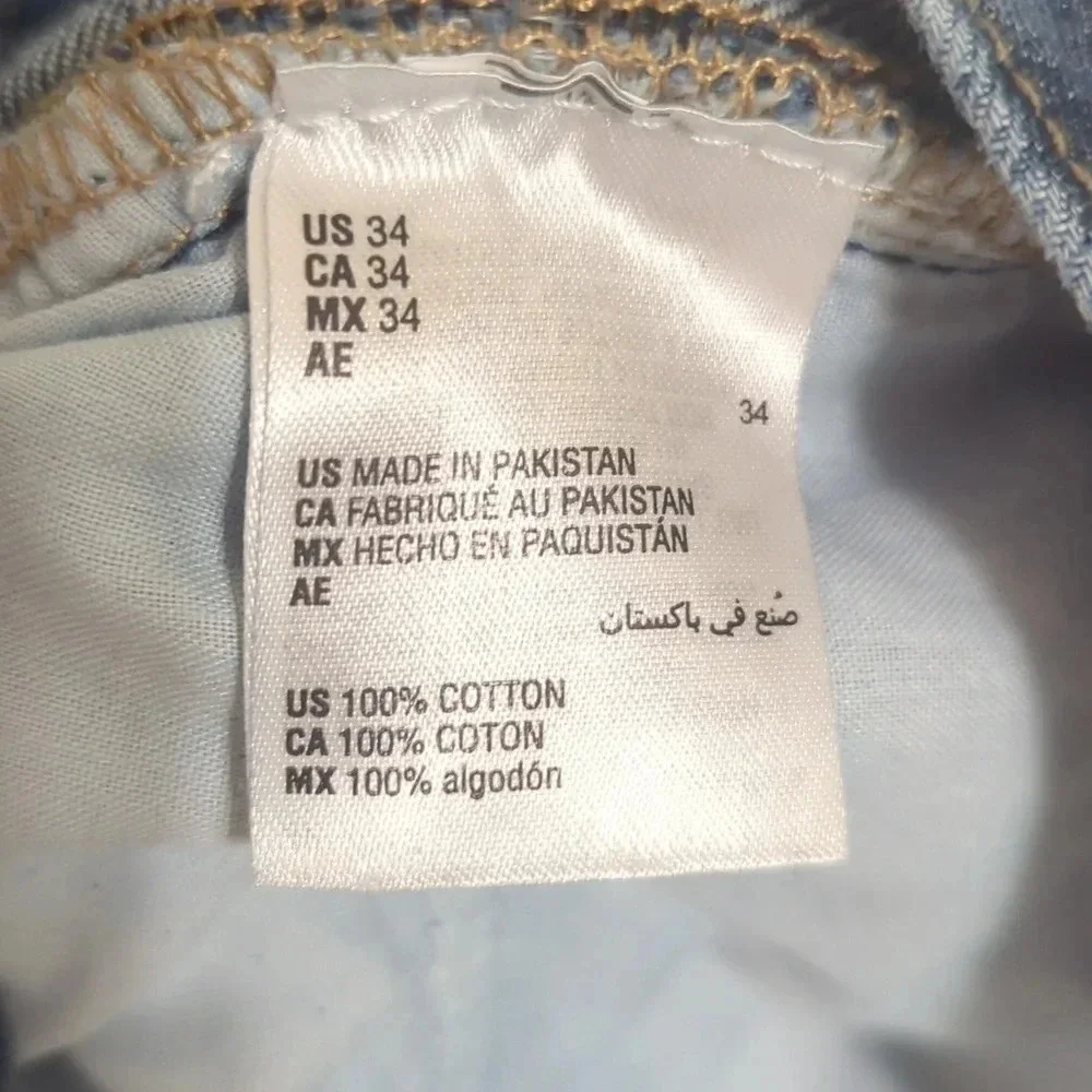 Sun+ Stone Men's Edgar Slim Fit Jeans, Color River Wash Size 34 - Picture 15 of 15